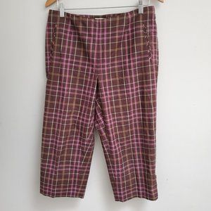 lizgolf Plaid Corp Pants